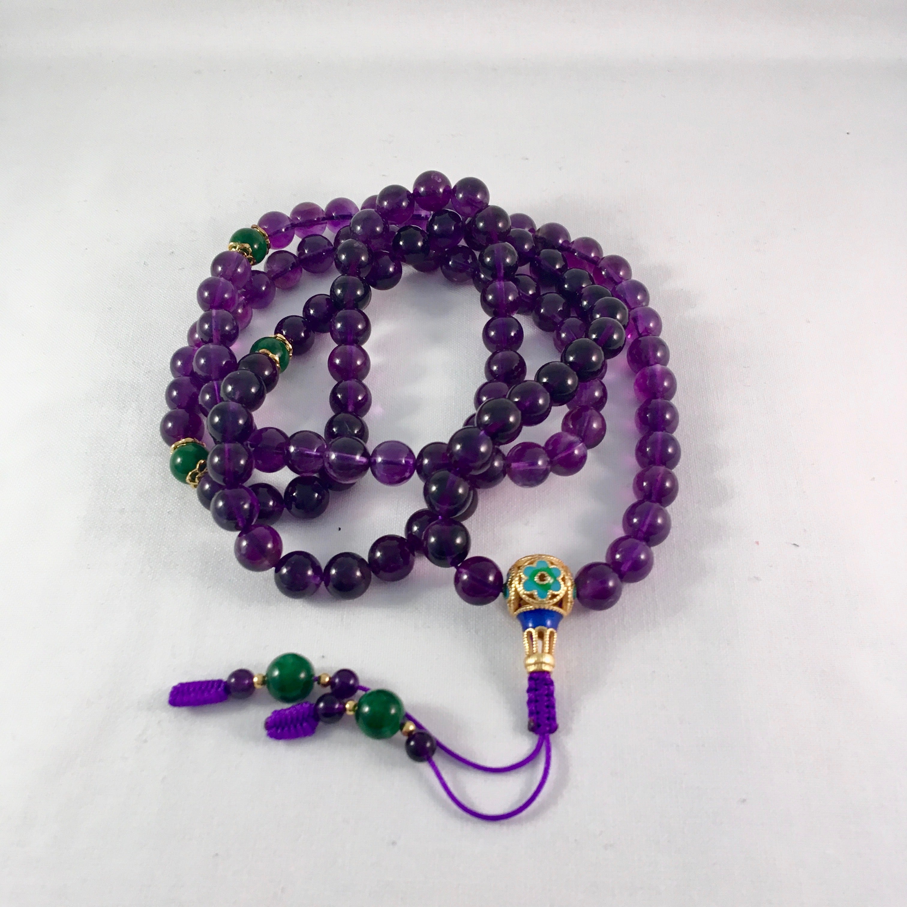 Amethyst Mala - High Quality by Sacred Treasures