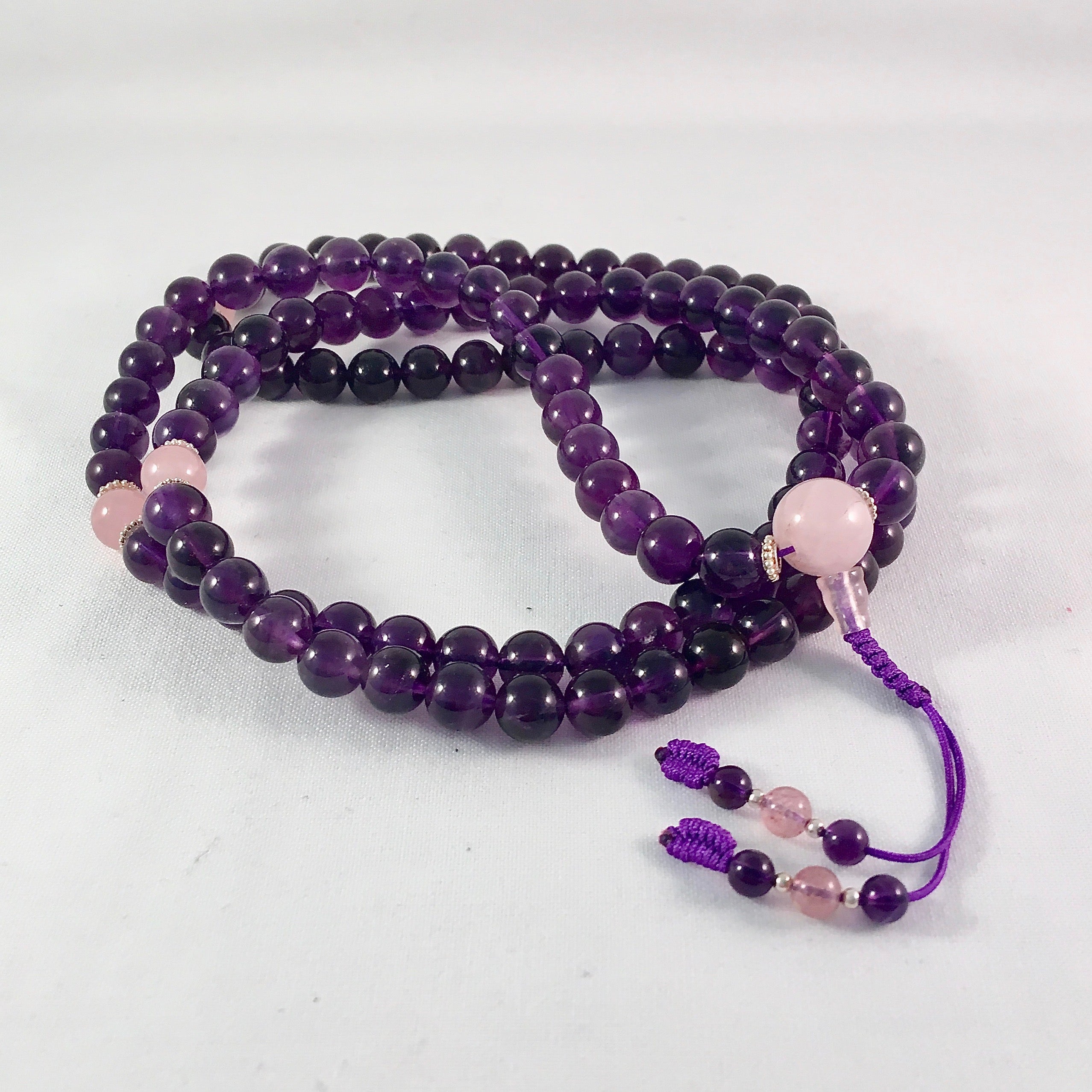 Amethyst Mala - High Quality by Sacred Treasures