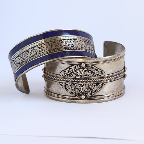 Wide-band Filigree Bracelets - Tibetan style