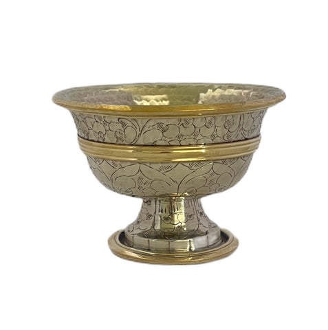 Silver-coloured Offering Bowl Set - 4"