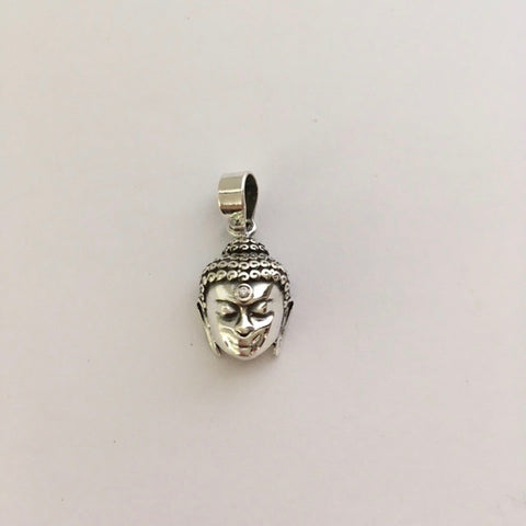 Sterling Silver Buddha Head Pendant