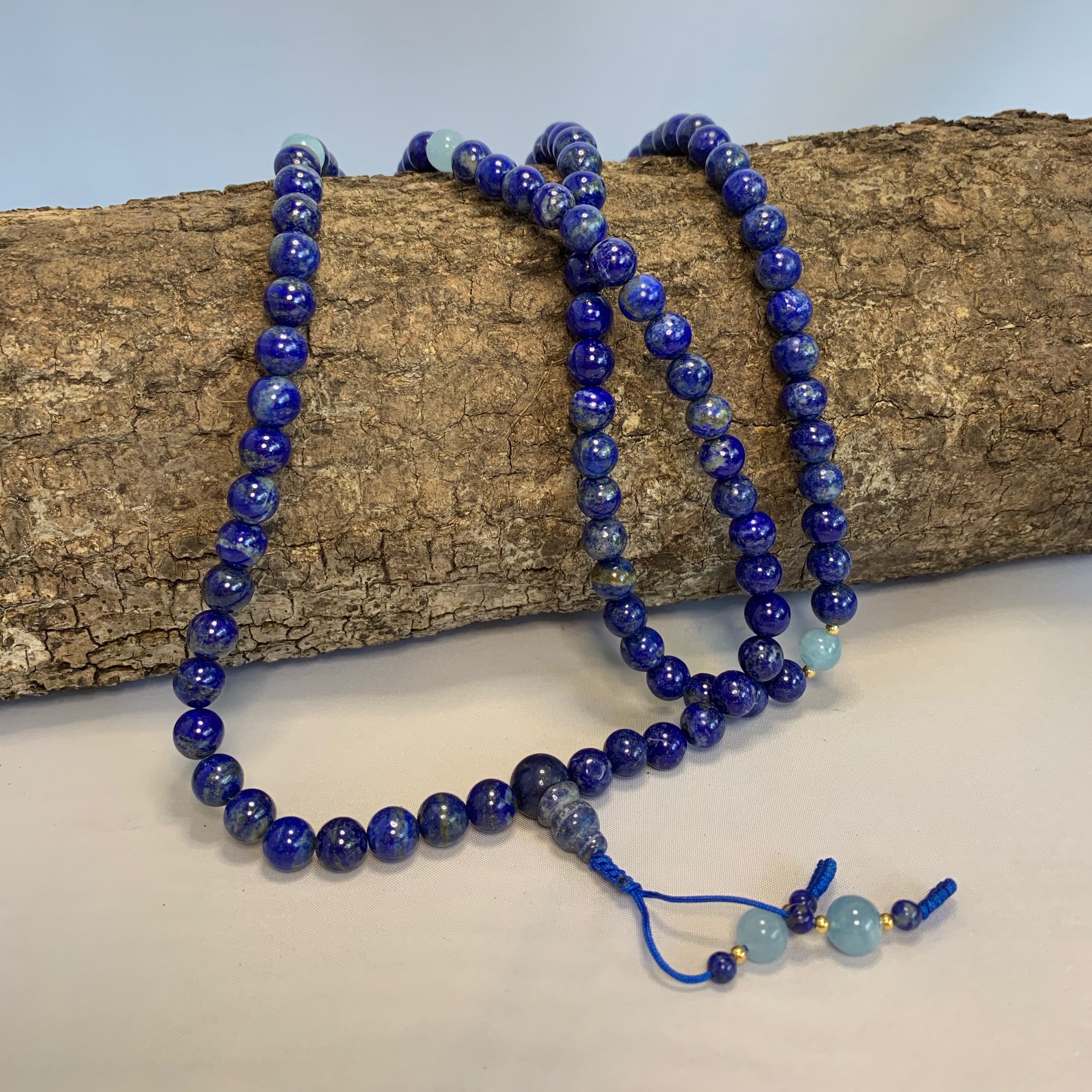 Lapus Lazuli Mala - High Quality by Sacred Treasures