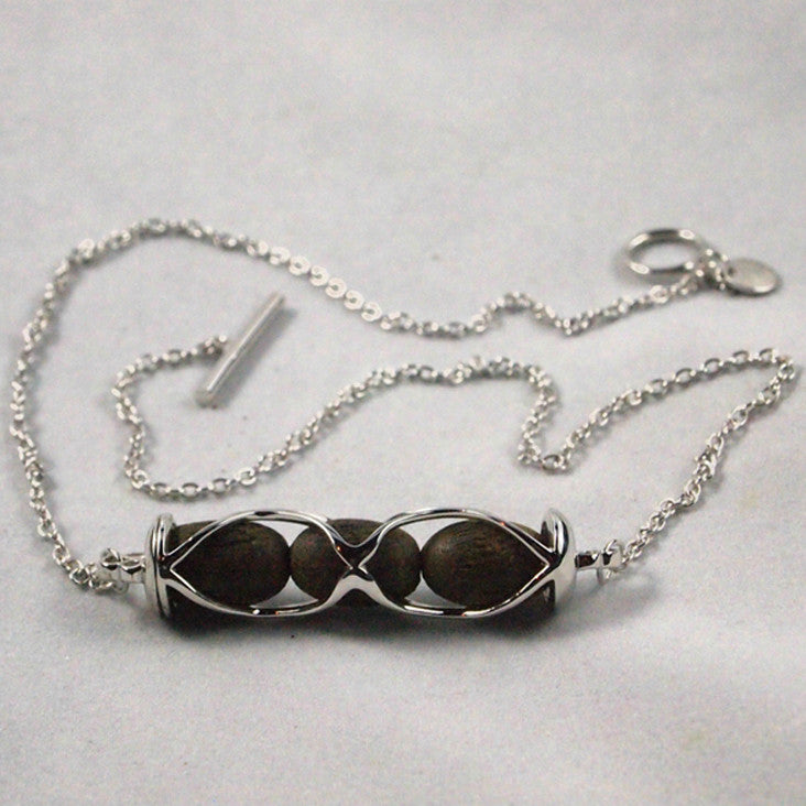 Pure Agarwood Jewellery Set - "Birdcage"
