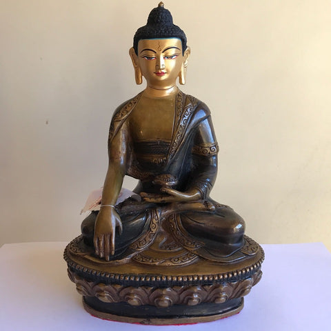 Buddha 8.25 Inch Copper Statue