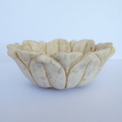 Large Marble Lotus Bowl