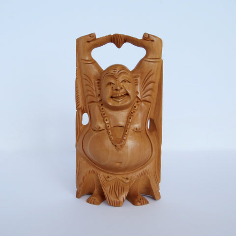 Wooden Chinese Standing Buddha