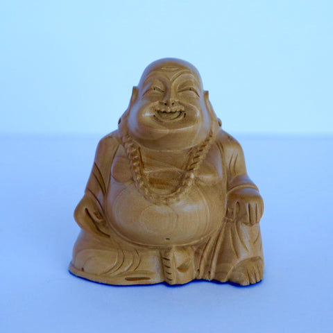 Wooden Chinese Sitting Buddha