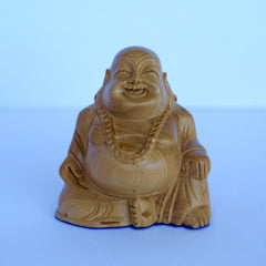 Wooden Chinese Sitting Buddha