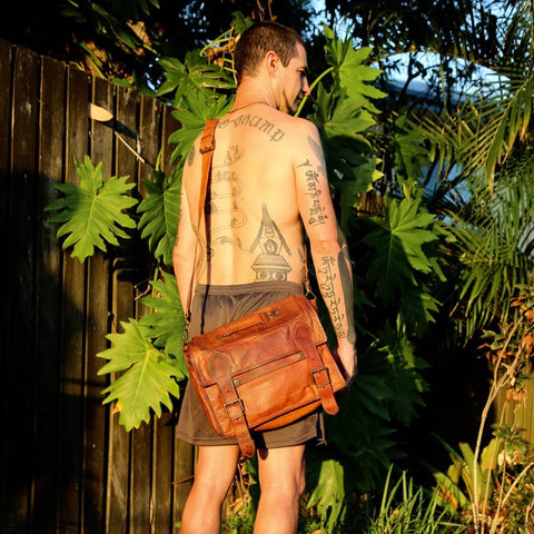 Travelling Laptop Leather Bag