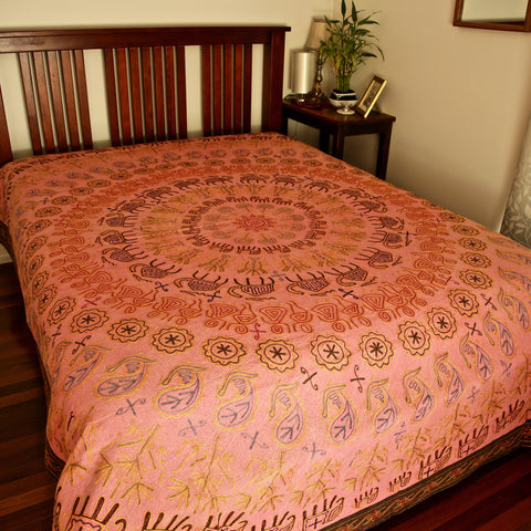 Rajasthani Mirror Style Bed Covers - Super King Size
