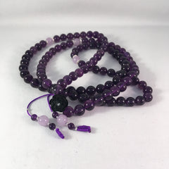 Amethyst Mala - High Quality by Sacred Treasures