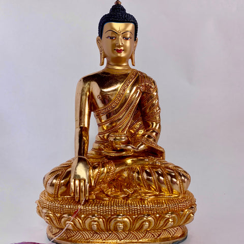 Buddha 12 Inch Gold Statue