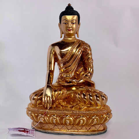 Buddha 9 Inch Gold Statue