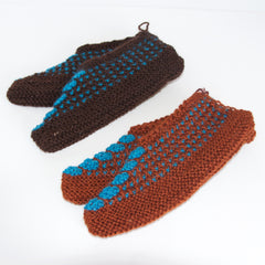 Himalayan Hand-Knitted Slip-On Woollen Socks