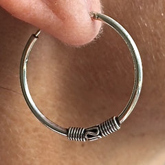 Sterling Silver Sleeper Earrings