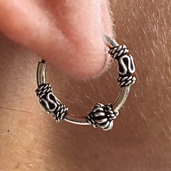 Sterling Silver Sleeper Earrings