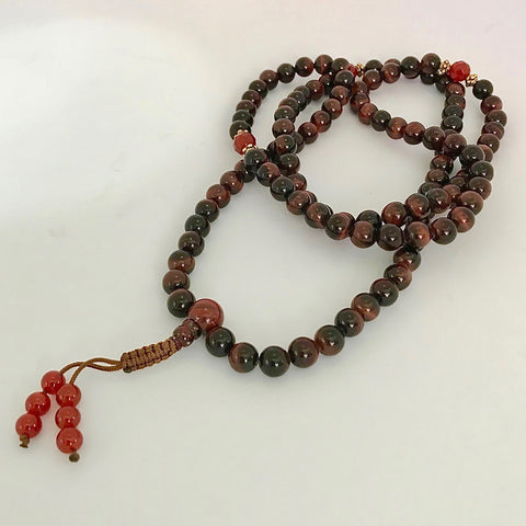 Red Tigers Eye Mala