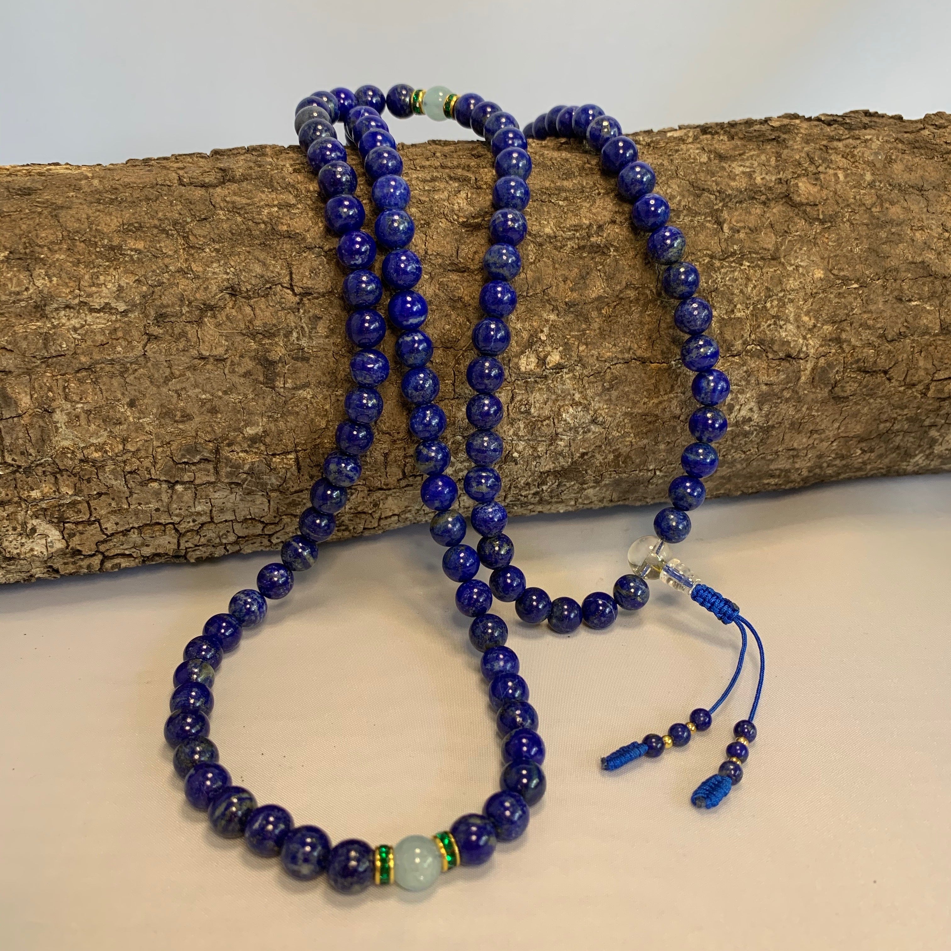 Lapus Lazuli Mala - High Quality by Sacred Treasures