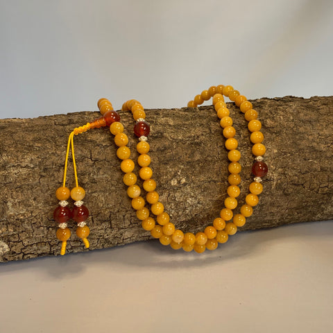 Sacred Treasures Yellow Jasper Mala