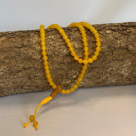 Yellow Jade Mala