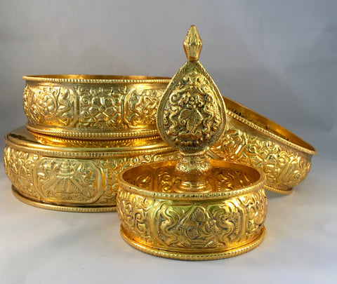 Mandala Set - 6" gold-plated