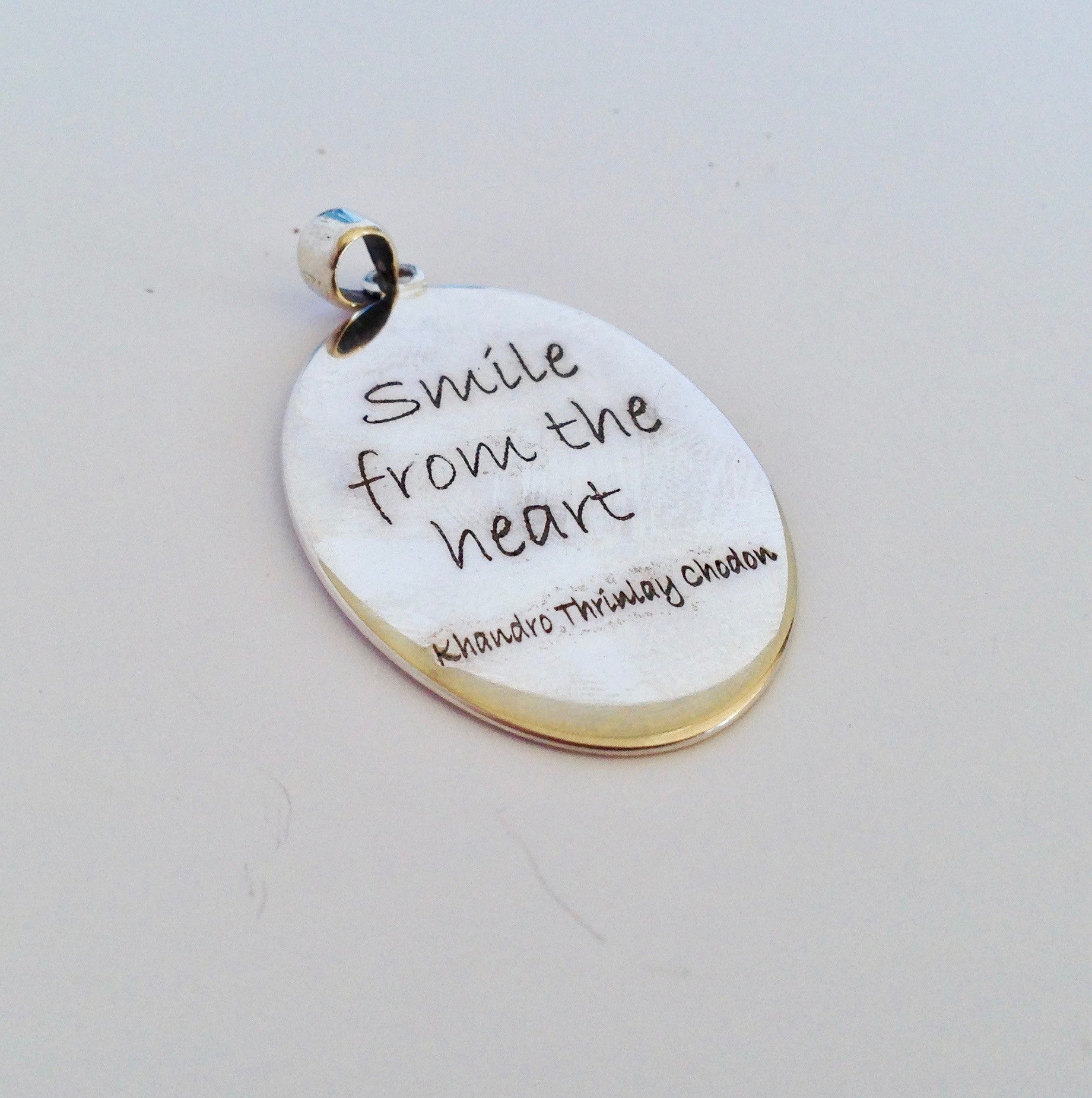 Pure Silver "Smile from the Heart" Pendant - Sacred Treasures