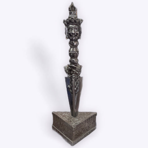 Hand Carved Iron Phurba Stands