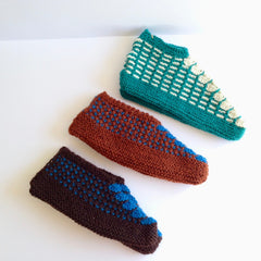 Himalayan Hand-Knitted Slip-On Woollen Socks